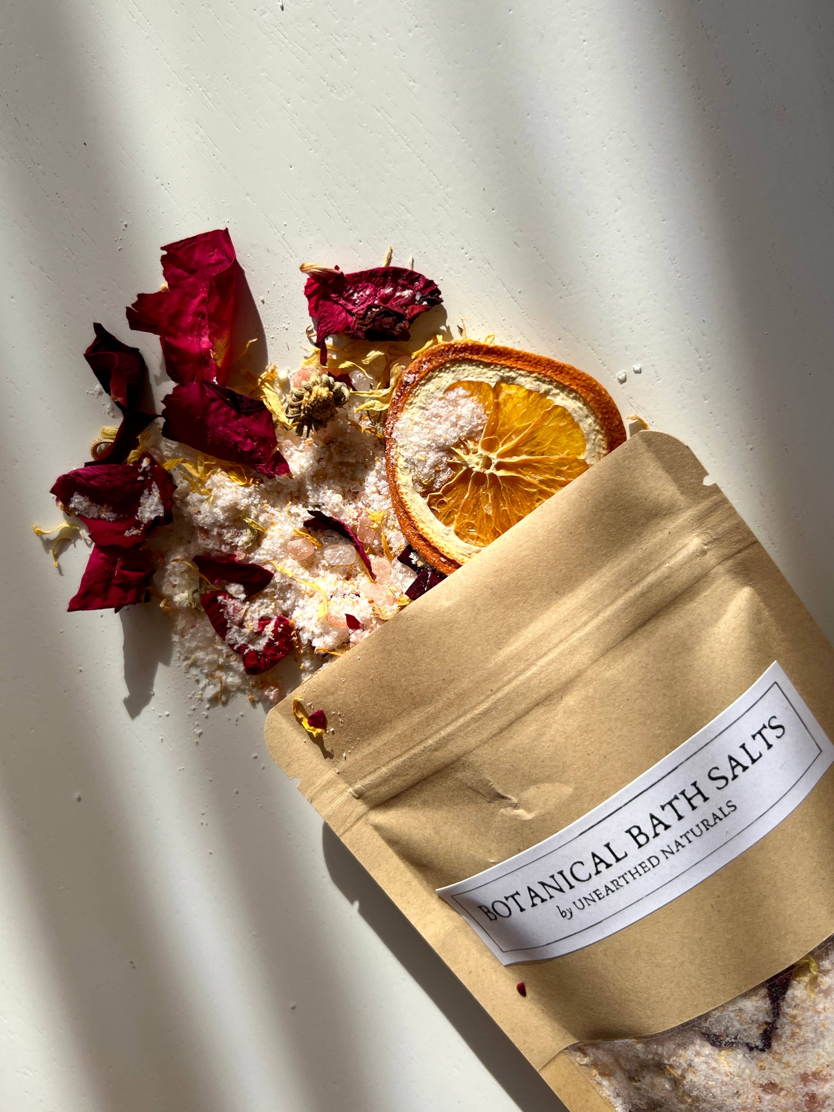 Unearthed Naturals - Wholesale Bath Salts - Love Struck - Calendula, Rose, & Orange Bath Salts | 10 oz 6