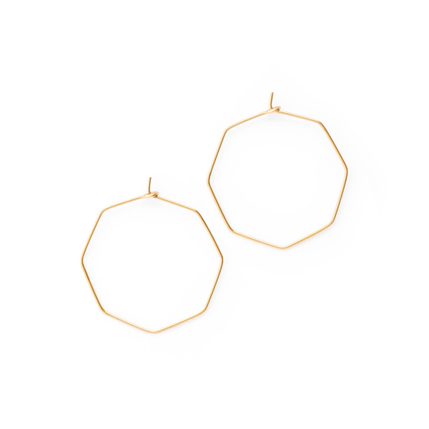MASHALLAH - Wholesale Hoop Earrings - Hexagon Hoop Earrings (Multiple Sizes)6