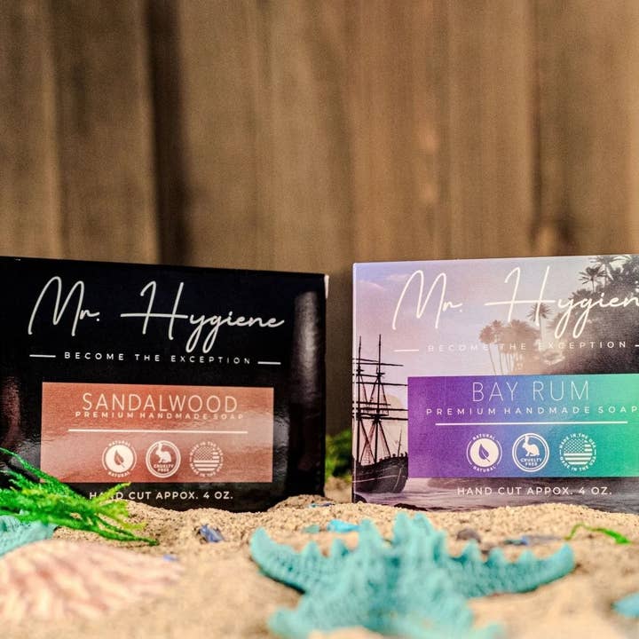 Bay Rum & Sandalwood Men's Soap Bar for wholesale by Mr. Hygiene