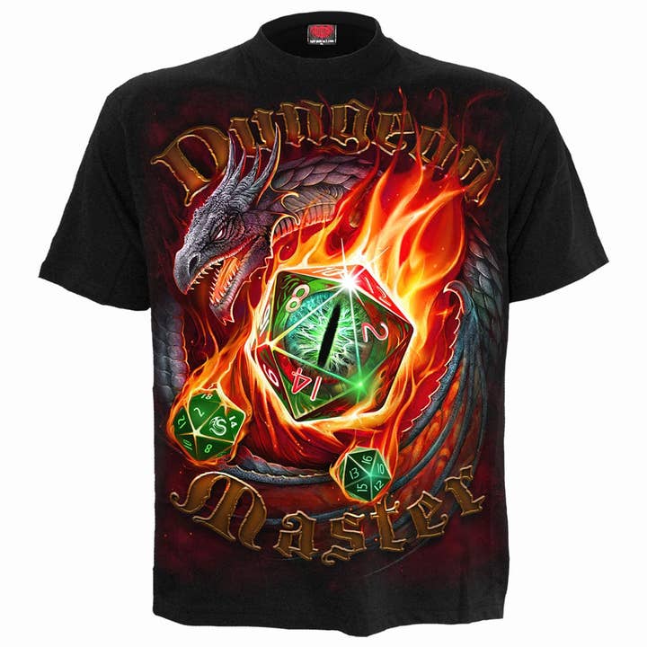 Spiral - Wholesale Screen Printed T-Shirt - Men's - DUNGEON MASTER - T-Shirt Black