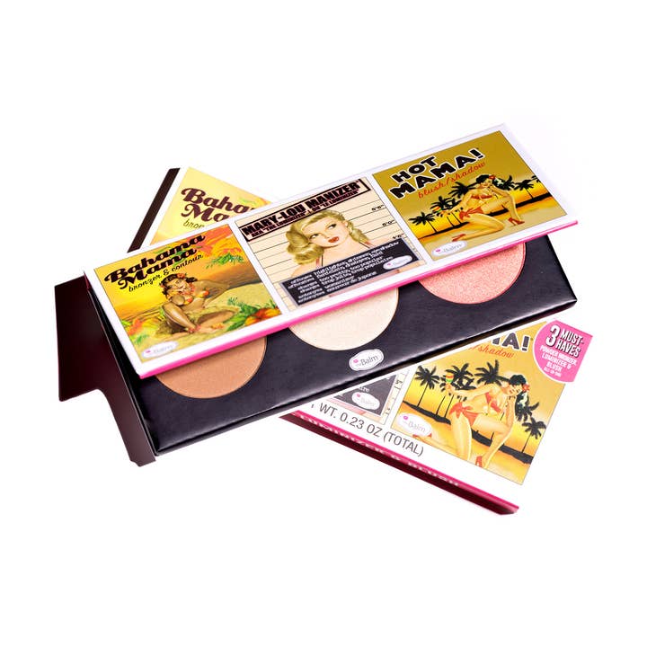 theBalm Cosmetics - Wholesale Face Makeup Palette - Trio Must Haves -Bahama Mama, Mary-Lou Manizer, Hot Mama1