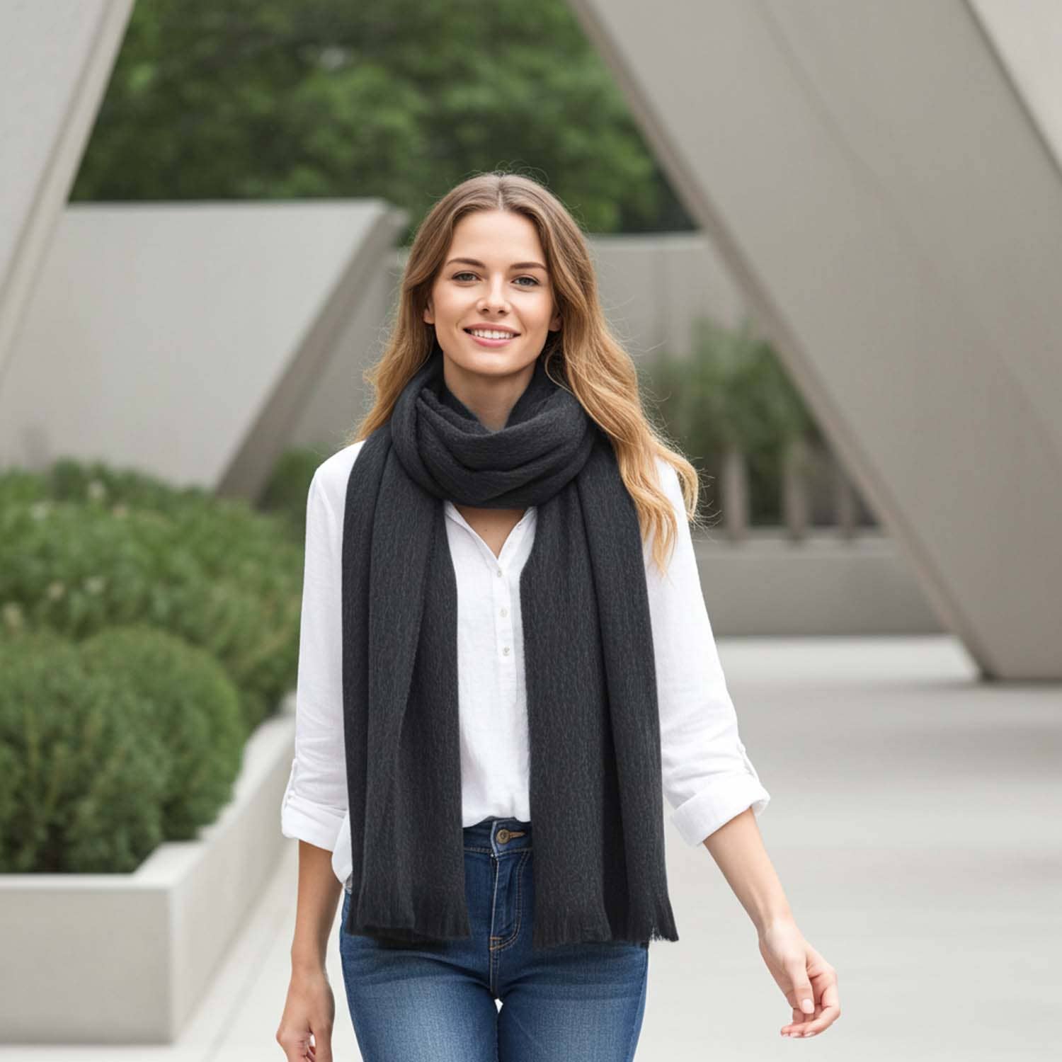 Shupaca Alpaca - Vendita all'ingrosso Sciarpa - Unisex - Sciarpa in alpaca - Nightsky4