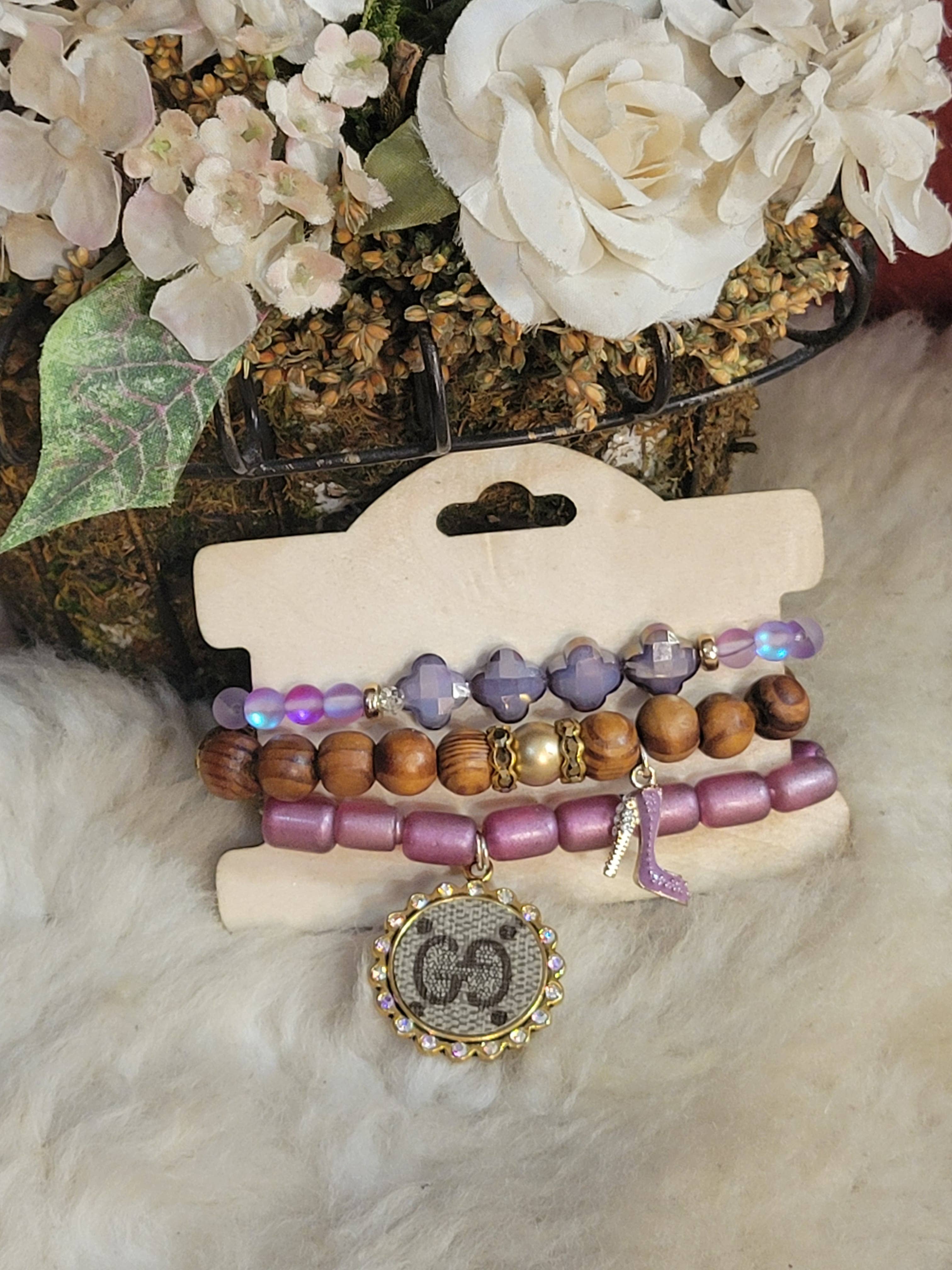 Upcycled Always & Forever accessories - Wholesale Jewelry Set - Upcycled small stacks - last ones available 3