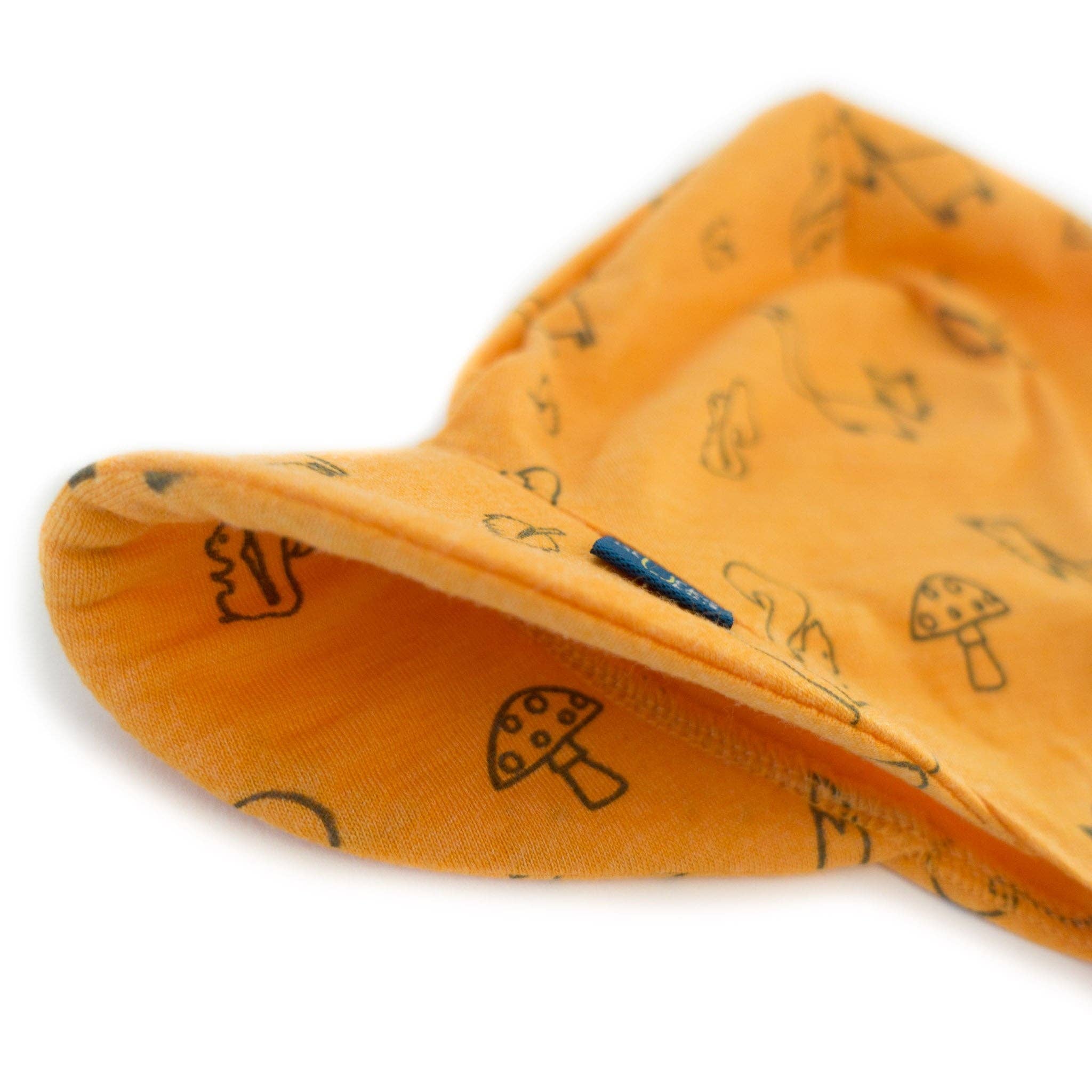 Glückskind – Engroshandel Solhat - Børn – Sommerkasket solrig gul ræv, merinould & silke (økologisk/GOTS)1