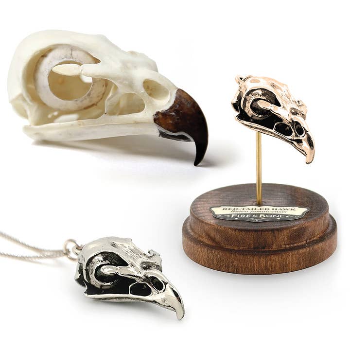 Fire & Bone - Wholesale Pendant/Charm Necklace - Red-Tailed Hawk4