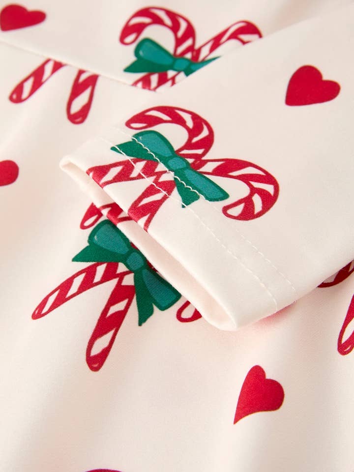 Rylee Faith Designs - Wholesale Dress - Kids - Candy Cane & Heart Christmas Girls Dress3