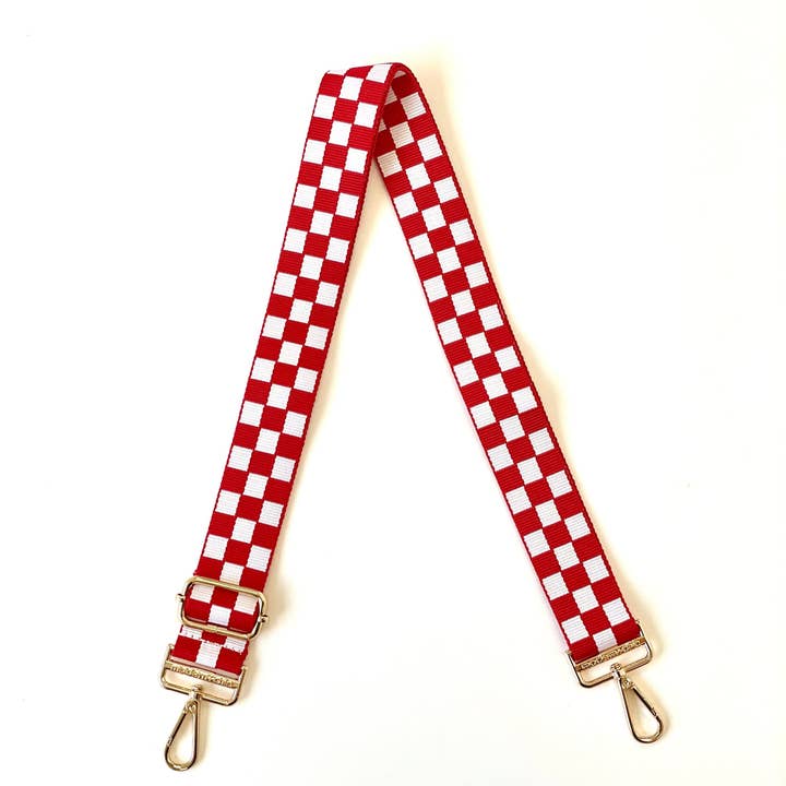 modern and chic - Wholesale Bag Strap - Women's - Lizzie Checkered Adjustable Bag Strap3