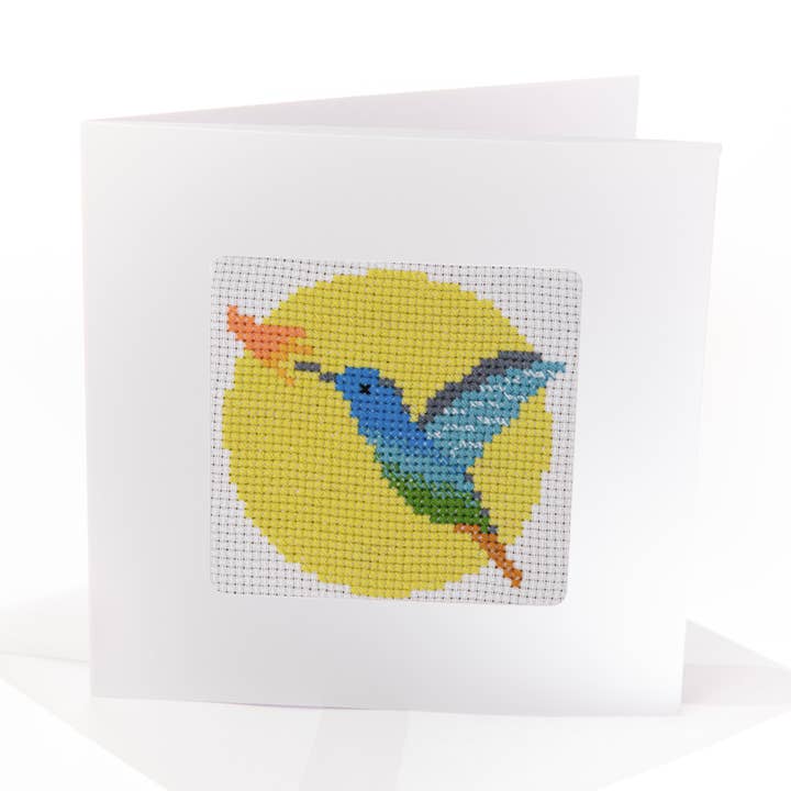Hummingbird Cross Stitch Card Kit for wholesale by STITCHFINITY