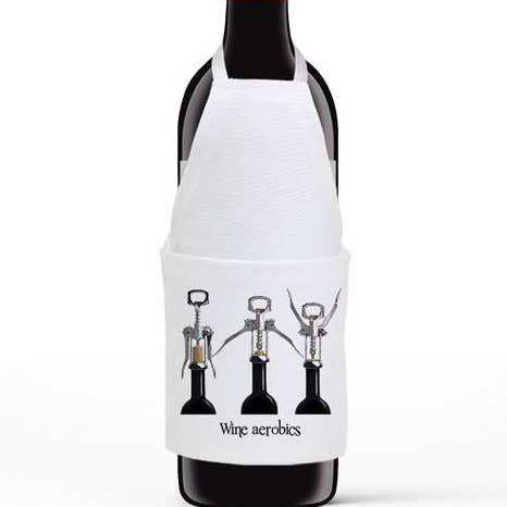 Flaskförkläde - Vin aerobics för wholesale av Mariasch Studios