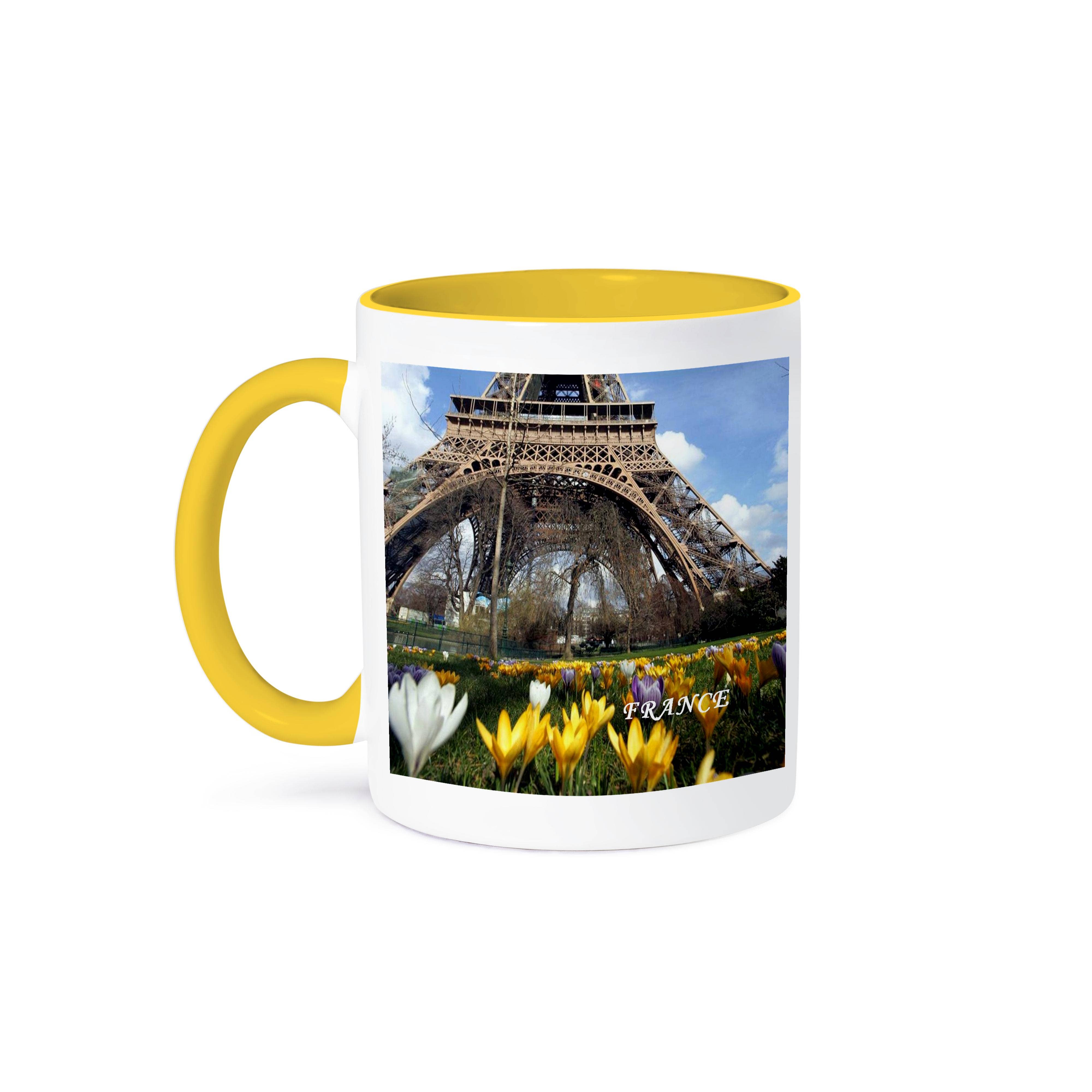 3dRose - Wholesale Coffee Mug - 3dRose, Tulips At Bottom Of Eiffel Tower, Mug0