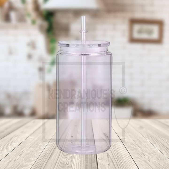 Canette en plastique transparent de 16 oz sans BPA pour la vente par Wholesale By Kendranique