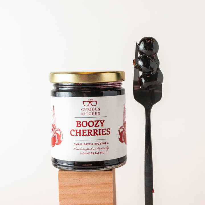 In the Curious Kitchen - Wholesale Cocktail Mix/Syrup - Boozy Cocktail Cherries® | Bourbon Cocktail Cherries