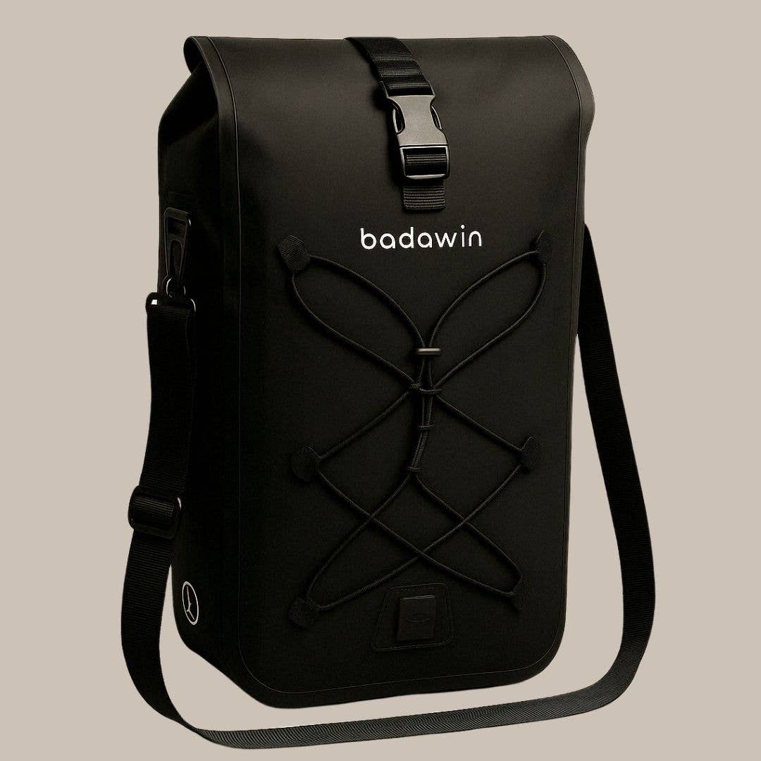 BADAWIN – Engroshandel Tilbehør til cykling – Hind Black 25/30L 2-i-1 cykeltaske til bagage2