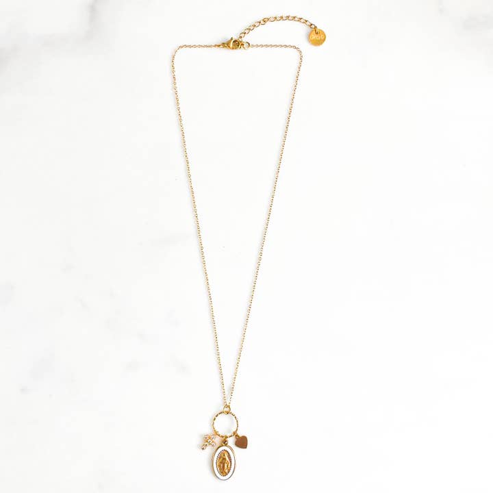 LITCHI – Engroshandel Halskæde med vedhæng – Marie Blanc druehalskæde1