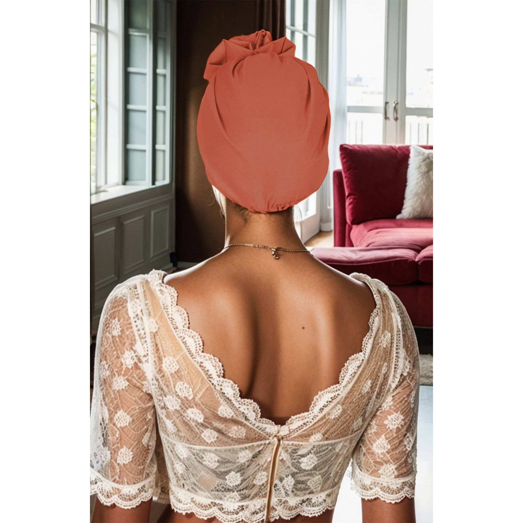 AK Brand - Wholesale Fashion Headband - Women's - Vintage Turban Headwrap with Large Bow Stretch Headscarf22