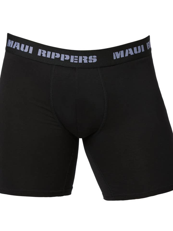 Boxer intimi da uomo di alta qualità - Modal® Cotton Black per la vendita all'ingrosso da parte di Maui Rippers