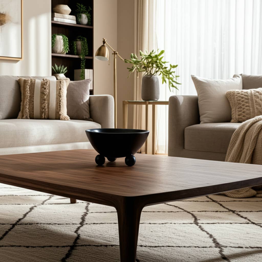 Sagebrook Home - Wholesale Decorative Plate/Dish/Bowl - Mango Wood Rounded Feet Decorative Bowl - Black, 12 in.1