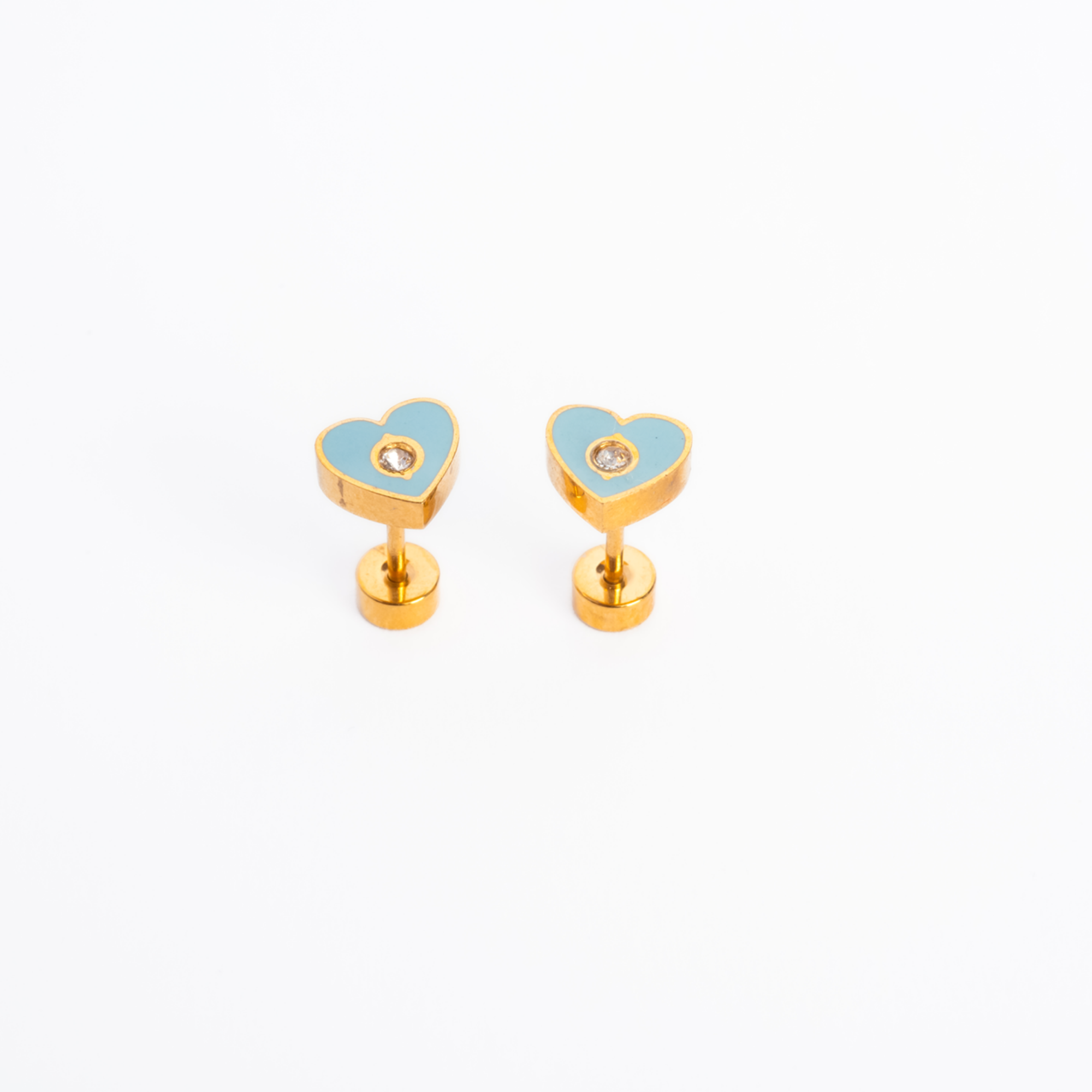 Adorn512 - Wholesale Stud/Post Earrings - Bubble Heart Enamel Screwbacks5