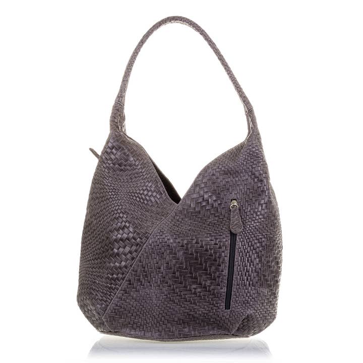 FIRENZE ARTEGIANI - Wholesale Shoulder Bag - Women's - Jesi Shoulder Bag Women.Genuine Leather Suede Engraved7