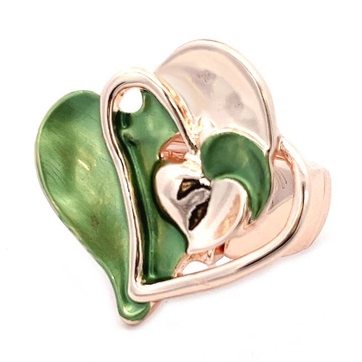 Elastic Heart Ring - SW23456E918 for wholesale by AMORINO SRL