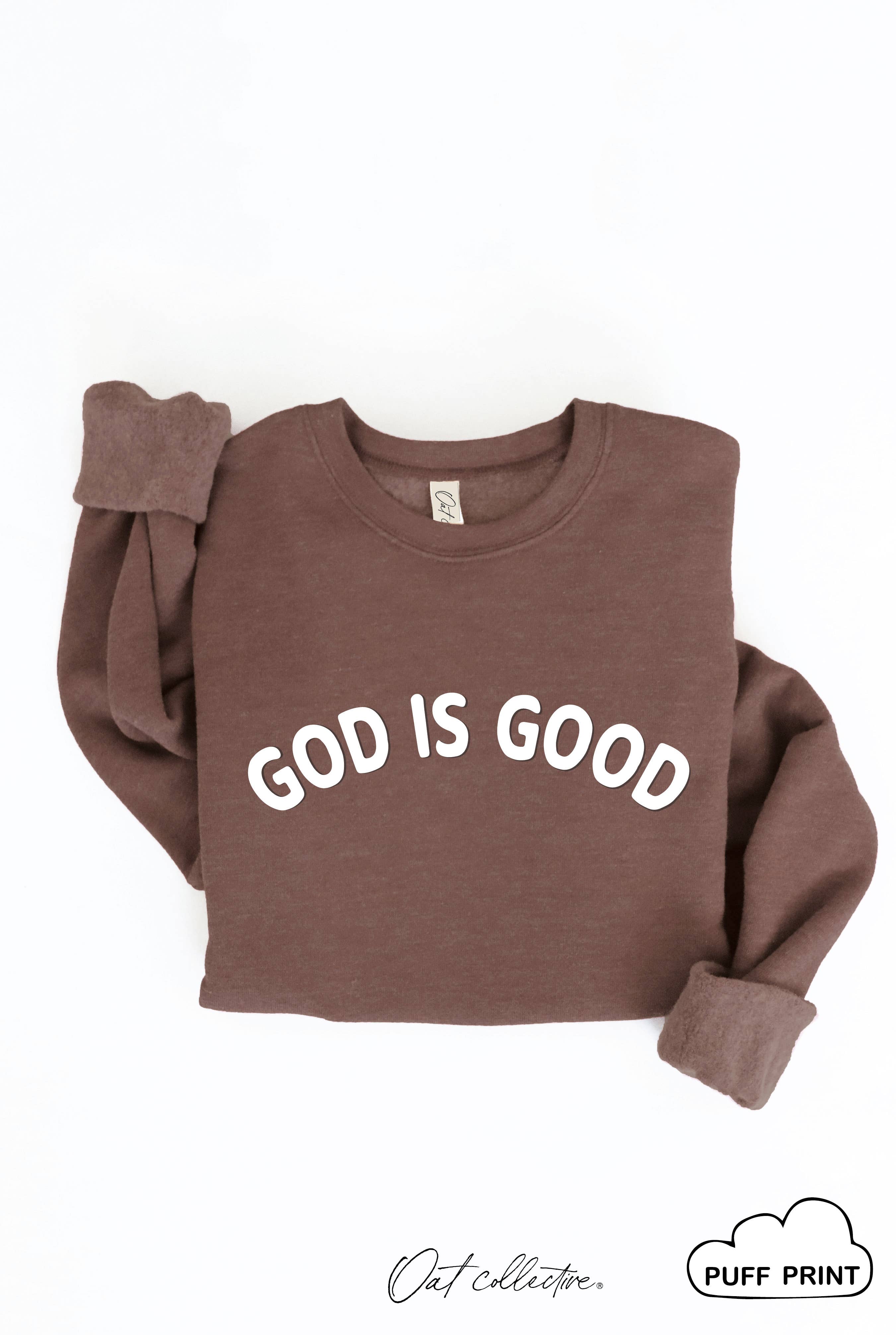 OAT COLLECTIVE – Engroshandel Grafisk Sweatshirt - Dame – GUD ER GOD PUFF Grafisk Sweatshirt5