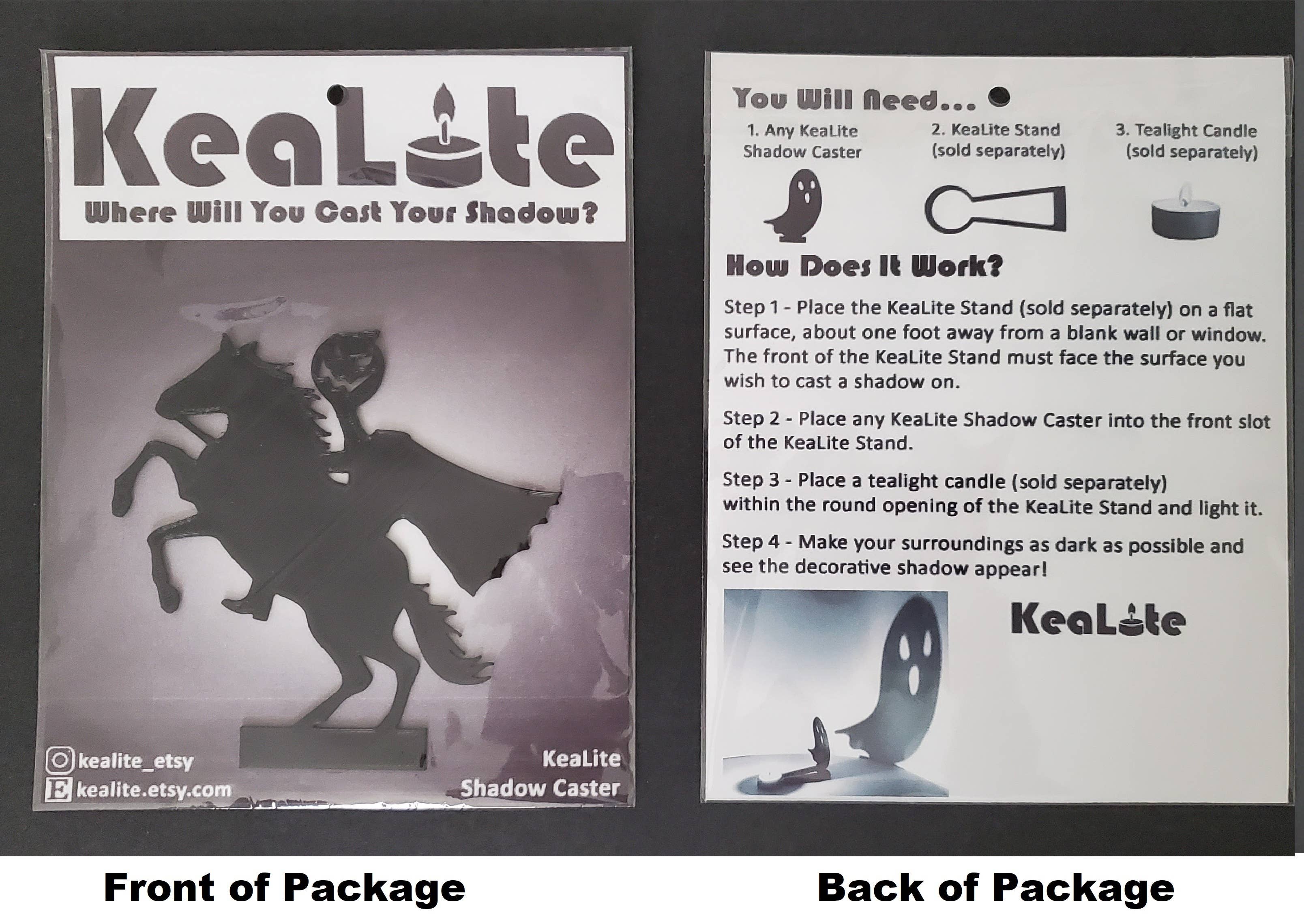 KeaLite - Wholesale Decorative Tabletop Object - KeaLite Headless Horseman Shadow Caster (Ships USA Only)1