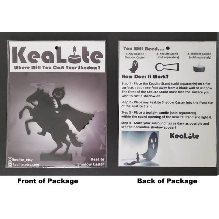 KeaLite - Wholesale Decorative Tabletop Object - KeaLite Headless Horseman Shadow Caster (Ships USA Only)1