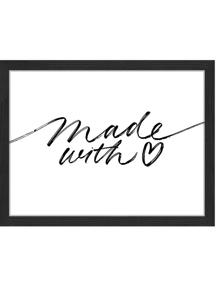 Hergestellt mit Love-Bild. Wandkunstdruck mit Rahmen. für den Großhandel von Any Image