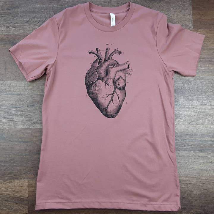 Anatomical Heart Graphic Unisex Graphic Tee for wholesale by Haack Shack
