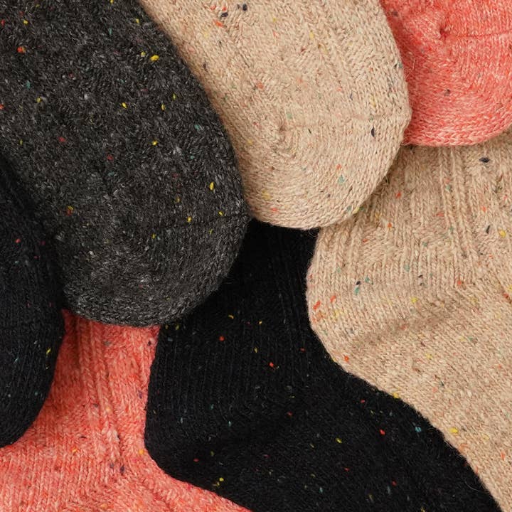 Women's Wool Blend Crew Length Socks. for wholesale on Faire5