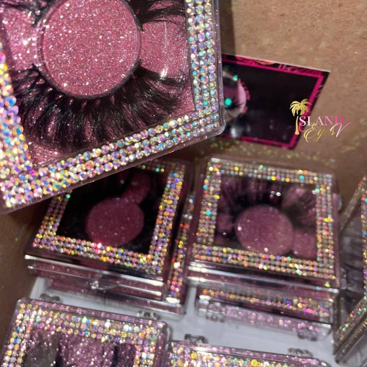 Island Eyez Vendor - Wholesale False/fake eyelashes - Rhinestone Lash business starter kit2