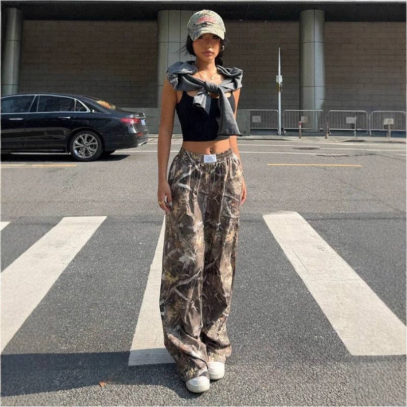 Masyal - Wholesale Pants - Women's - Spring and Autumn Women's High Waist Wide Leg Slim Pants3