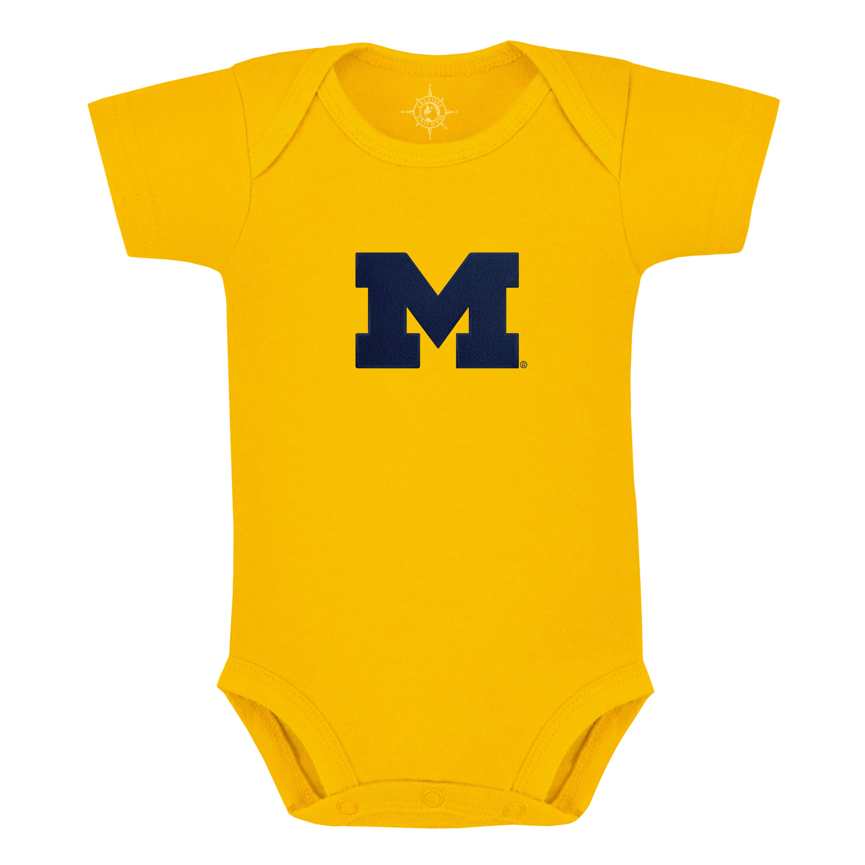 Creative Knitwear - Wholesale Bodysuit (Non-Footed) - Baby - Michigan Wolverines Infant Bodysuit: Embroidery1