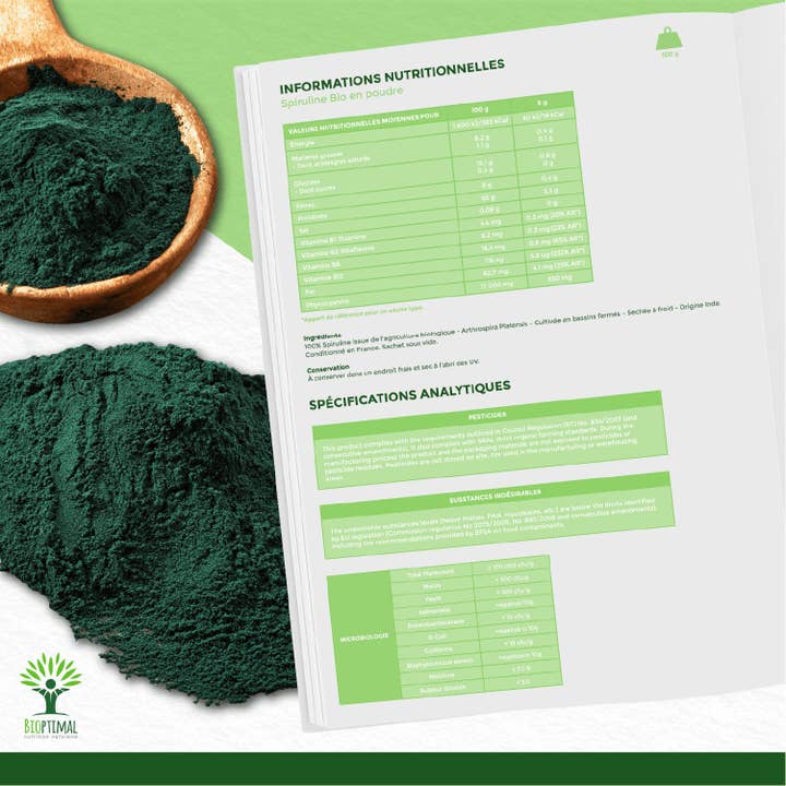 Bioptimal - Wholesale Protein/Superfood Powder - Organic Spirulina Powder - Bioptimal7