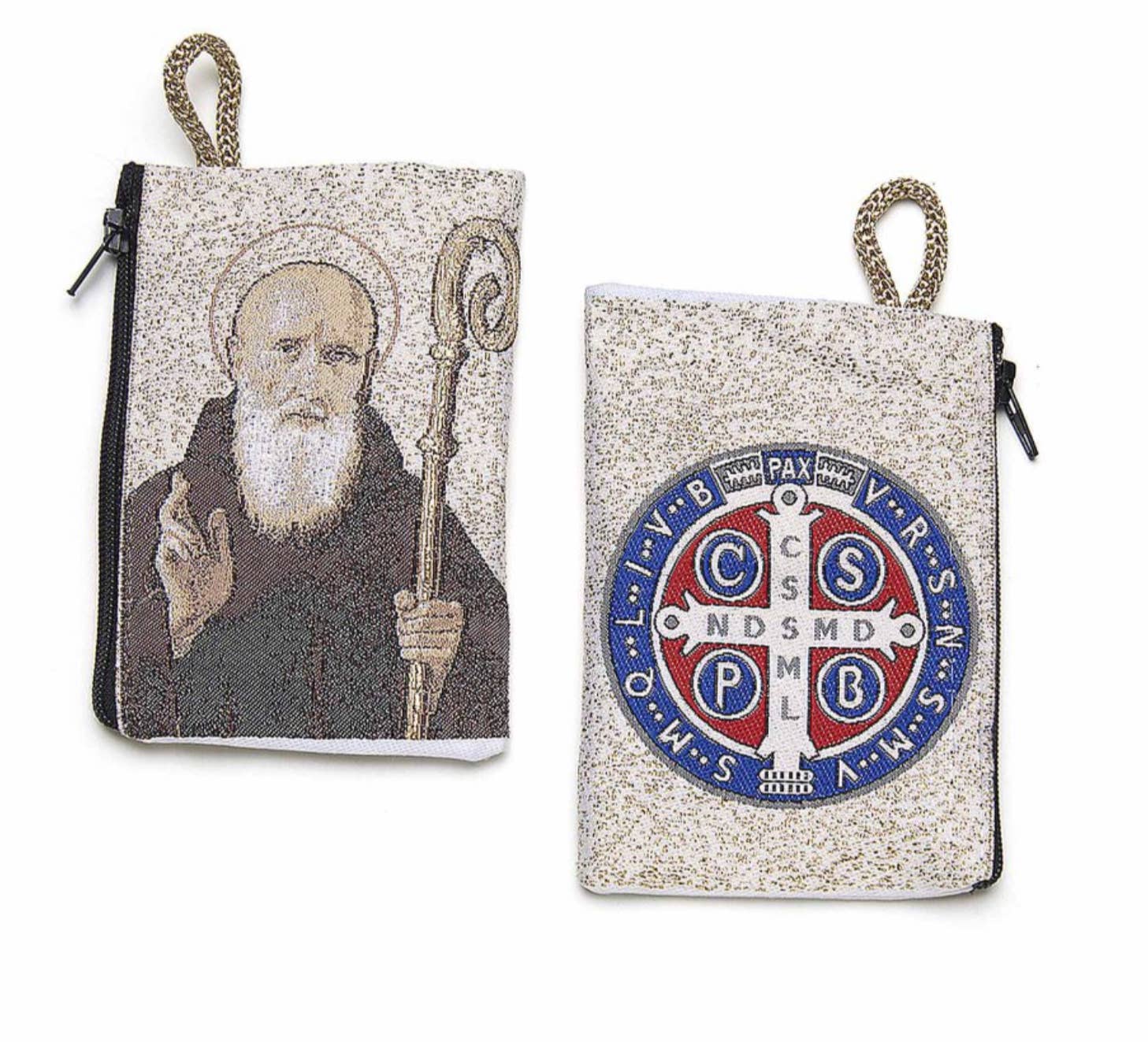 Costa Articoli Religiosi - Venta al por mayor Bolso pequeño - Mujer - Bolsa para rosario de tela bordada 11 x 7,5 cm con varios motivos1