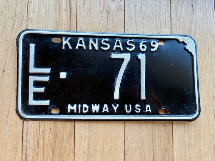 1969 Kansas nummerplade for engroshandel hos RusticPlates