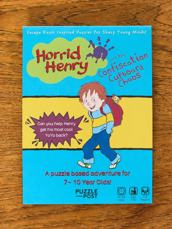 Children’s Escape Room Game - Horrid Henry (Age 7-10 years) for wholesale by Puzzle Post Games