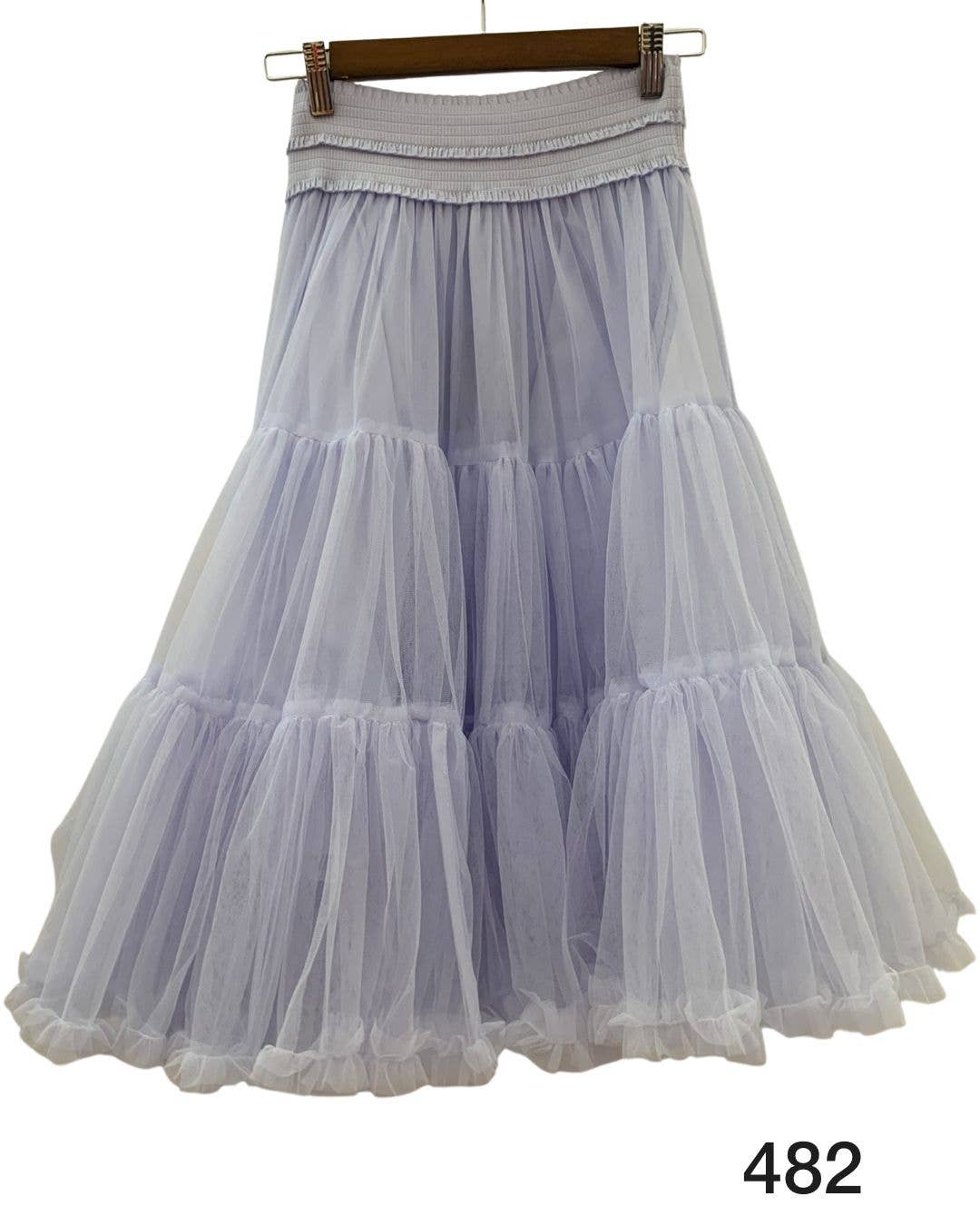 Invitadissimas - Wholesale Skirt - Women's - Pompous tulle midi skirt J875111