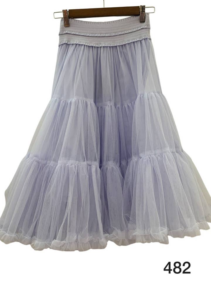 Invitadissimas - Wholesale Skirt - Women's - Pompous tulle midi skirt J875111