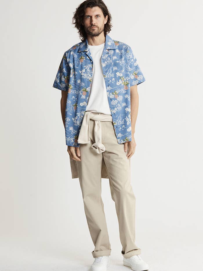 JACHS NY - Wholesale Button Down Shirt - Men's - Lyocell Twill Short Sleeve Camp Shirt3