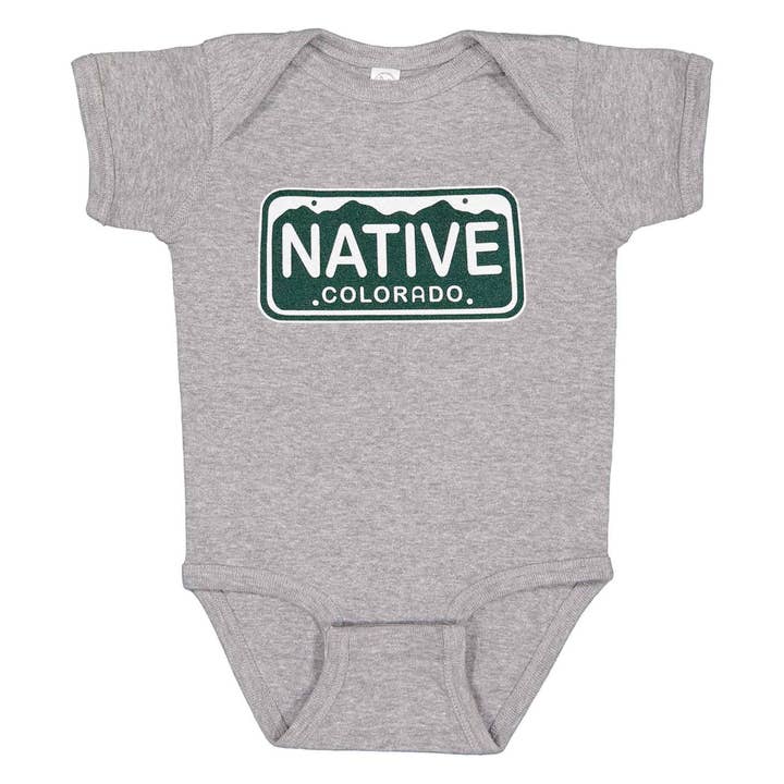 Onesie - Colorado Native License Plate Baby for wholesale by YoColorado