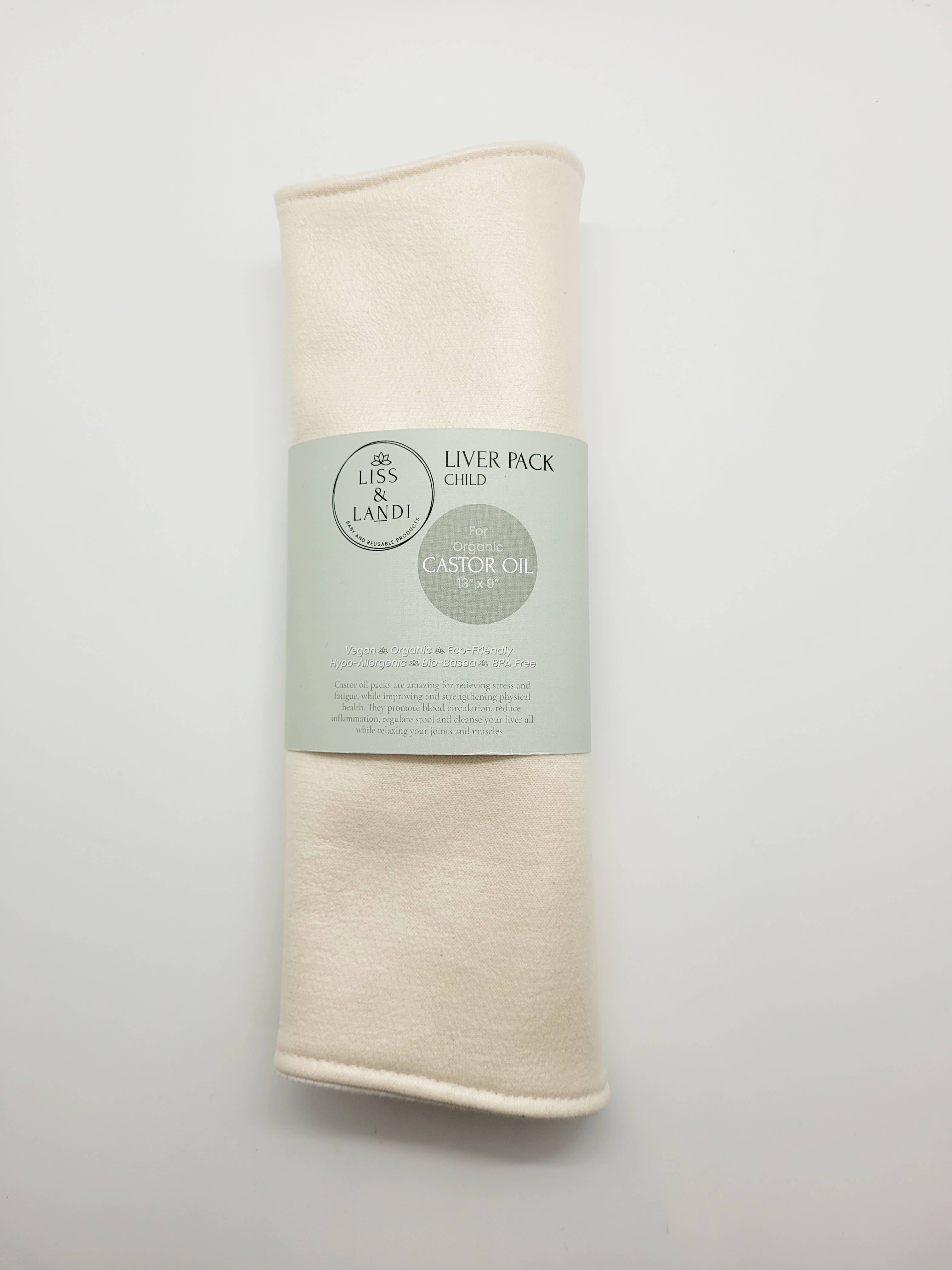 LISS & LANDI - Wholesale Cotton Pad - Pack for Organic Castor Oil - Children | Liver Pack6