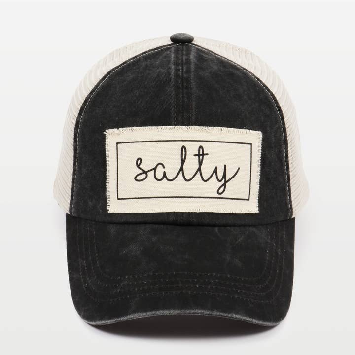 David And Young - Wholesale Baseball Cap - Women's - Salty Canvas Patch Mesh Back Baseball Cap2