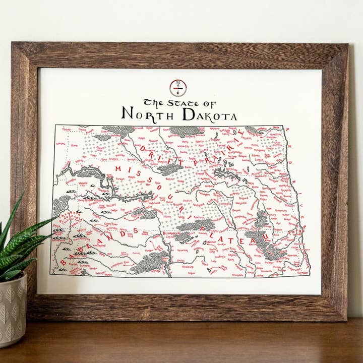 North Dakota Map for wholesale by Lord of Maps