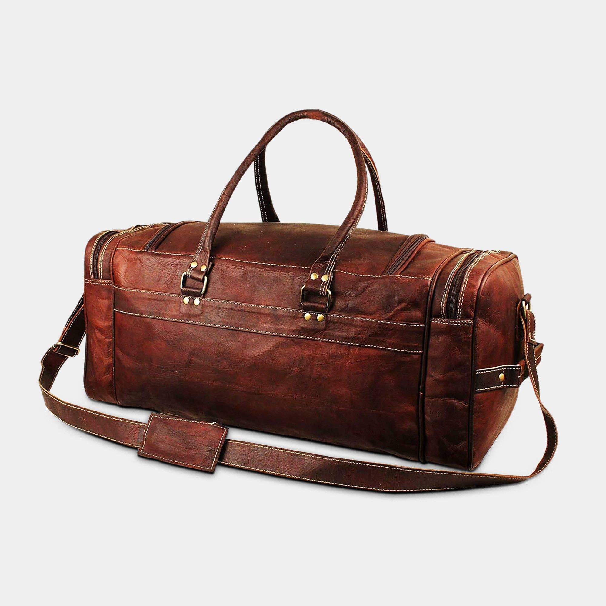 MaheTri LLC - Leather & Lifestyle Goods - Wholesale Weekender Bag - Men's - Walker Leather Weekender Travel Bag2