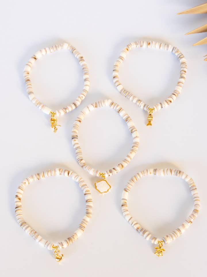 Heishi Bead Stretch Bracelet for wholesale by Bali Queen