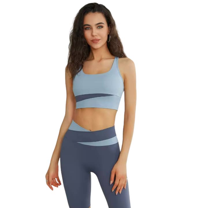 Ocean Pace – Two-Tone Athleisure Set for Women for wholesale by Marina Fit LLC