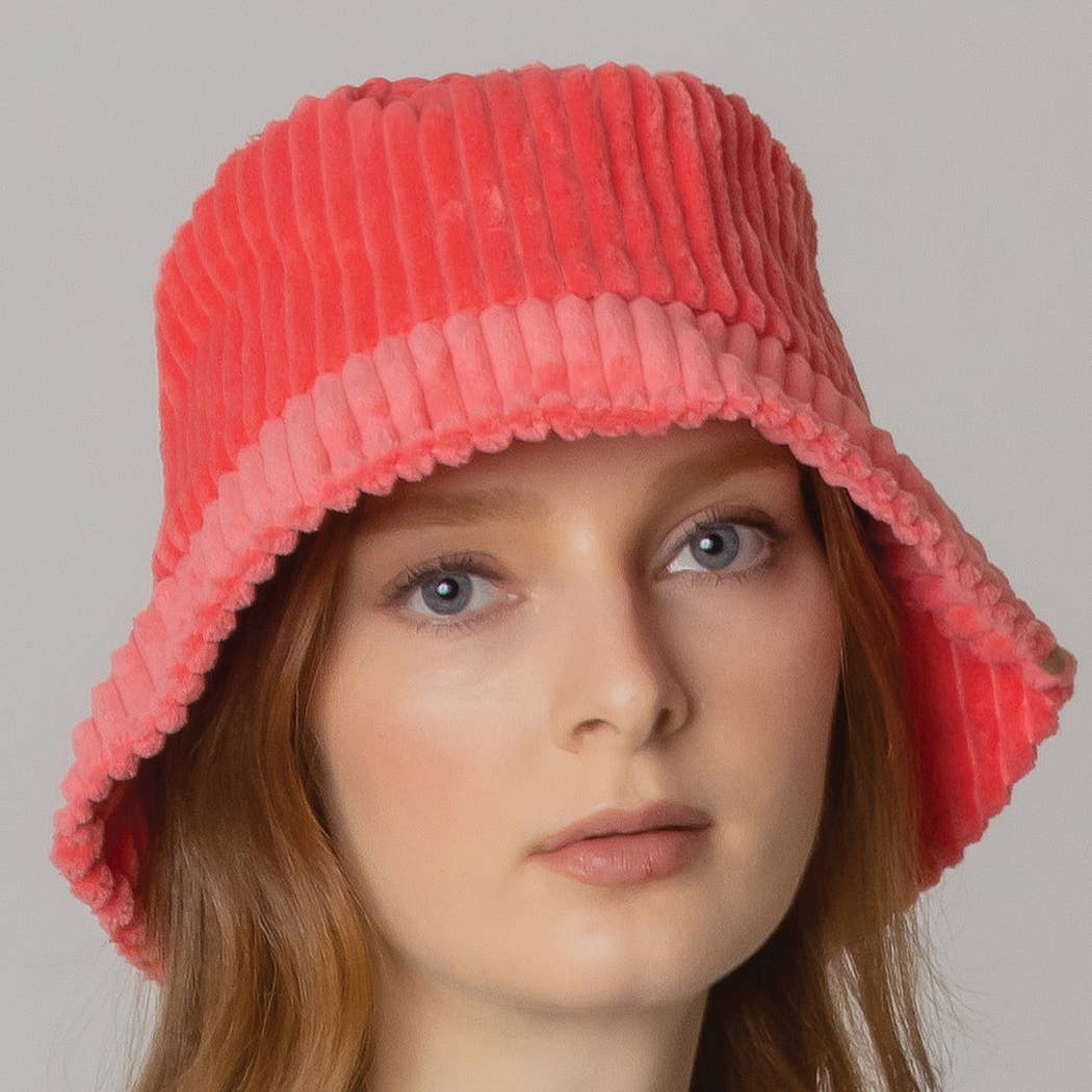 Fashion City – wholesale Bucket Hat - Dam – Solid Corduroy Bucket Hat7