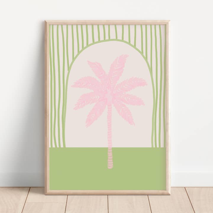 Palm Tree Tile (More Colours) for wholesale by Maddison Ball Creative