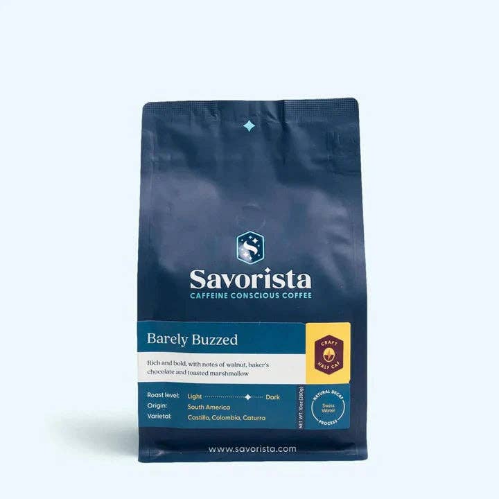 Barely Buzzed Half Caf - 10oz - Case of 6 for wholesale by Explorer Coffee Co.